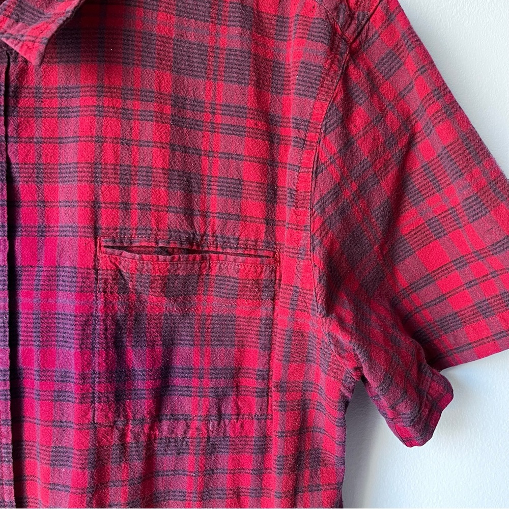 Levi's Red and Purple Plaid Shirt - Picture 4 of 9
